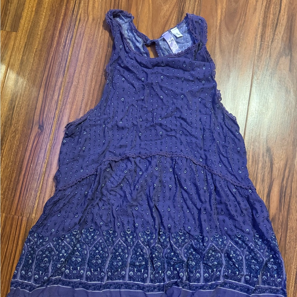 Purple bandanna style tank top
